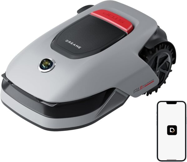 DREAME A1 Pro Robot Tondeuse sans Fil Périphérique, 3D-LiDAR OmniSense, Recommandé 2000 m², Contrôle Via App, Gestion intuitive des Zones, Évitement Intelligent des Obstacles