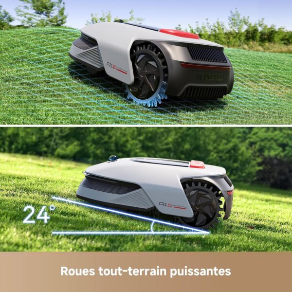 DREAME A1 Pro Robot Tondeuse sans Fil Périphérique, 3D-LiDAR OmniSense, Recommandé 2000 m², Contrôle Via App, Gestion intuitive des Zones, Évitement Intelligent des Obstacles – Image 4