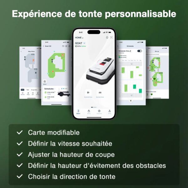 Robot tondeuse connecté ECOVACS A1600 RTK – Image 2