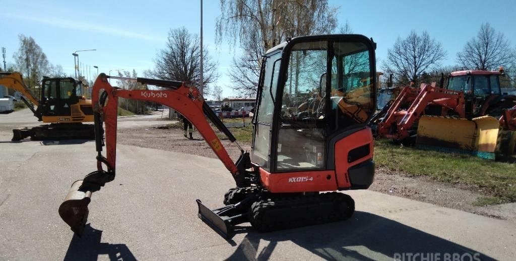 Kubota KX015-4 (2015) – Mini-pelle d’occasion 1,5T, révisée, livrée avec 3 godets – 3 880 h – Image 19