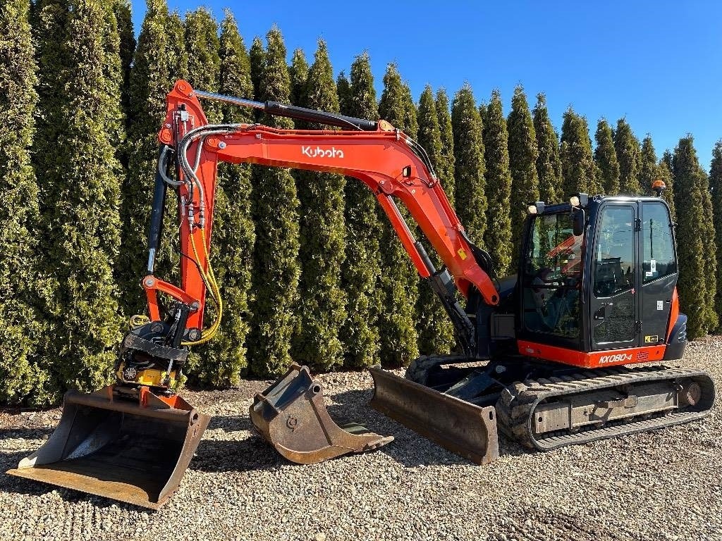 Kubota KX080-4 avec ENGCON – Mini-pelle 8,27 tonnes – Livrée avec 3 godets – Image 10