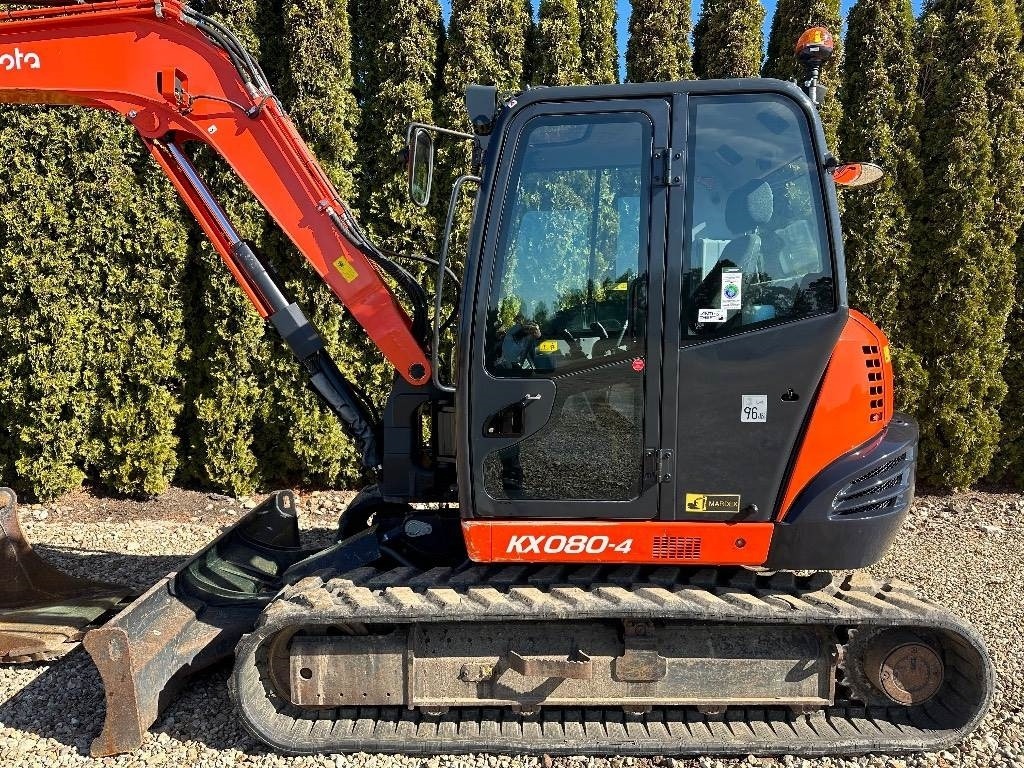 Kubota KX080-4 avec ENGCON – Mini-pelle 8,27 tonnes – Livrée avec 3 godets – Image 8