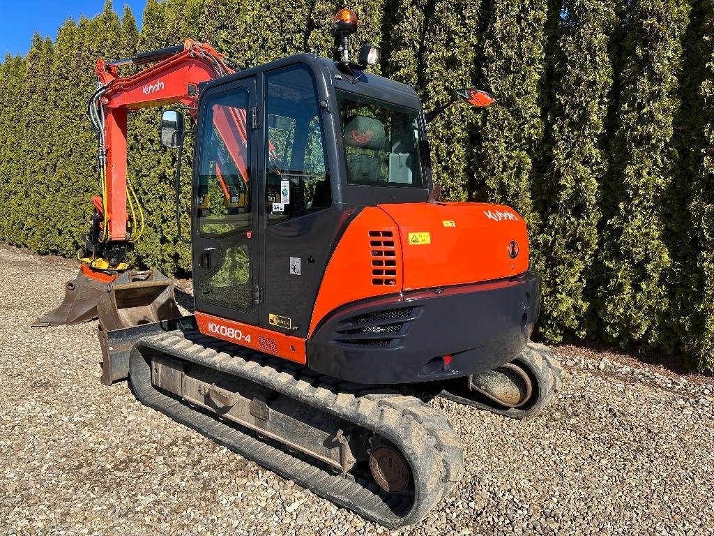 Kubota KX080-4 avec ENGCON – Mini-pelle 8,27 tonnes – Livrée avec 3 godets – Image 7