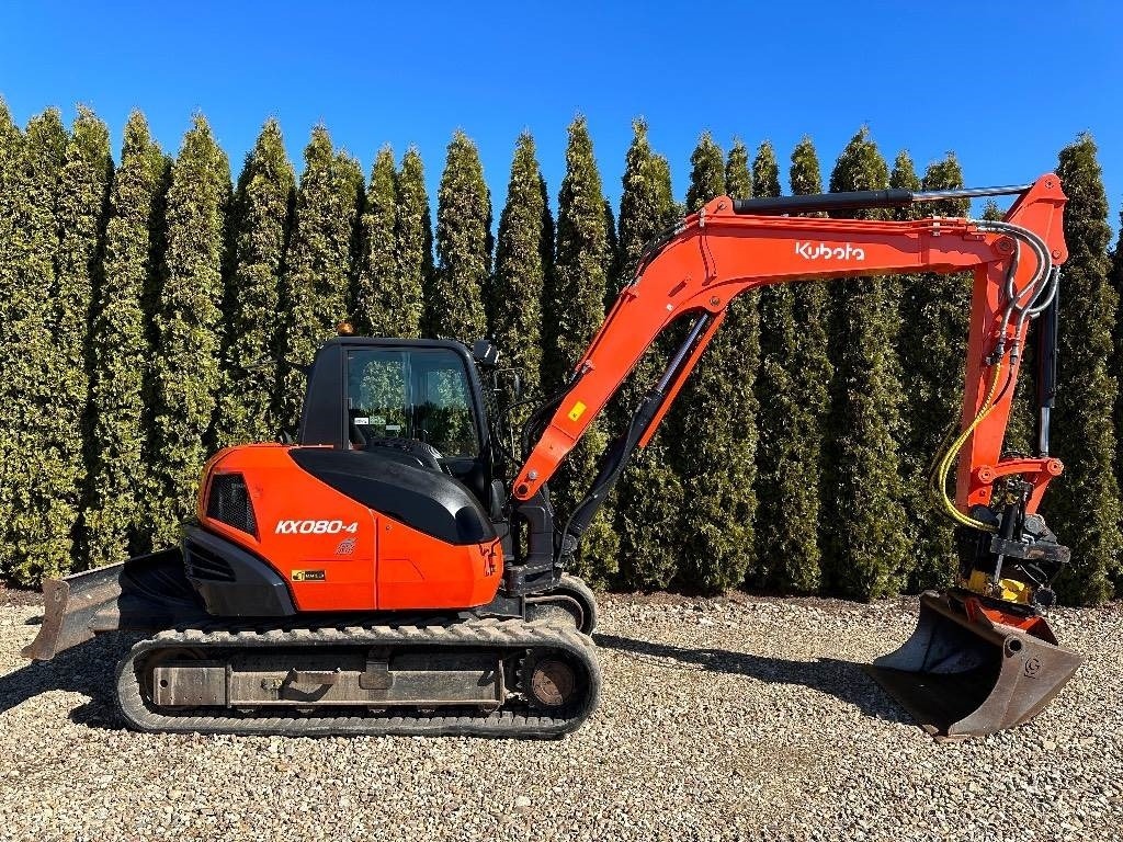 Kubota KX080-4 avec ENGCON – Mini-pelle 8,27 tonnes – Livrée avec 3 godets – Image 5