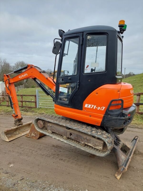 Kubota KX71-3 (2012) – Mini-pelle 2,5T – 2 534 h – 3 godets – Excellente condition – Image 2
