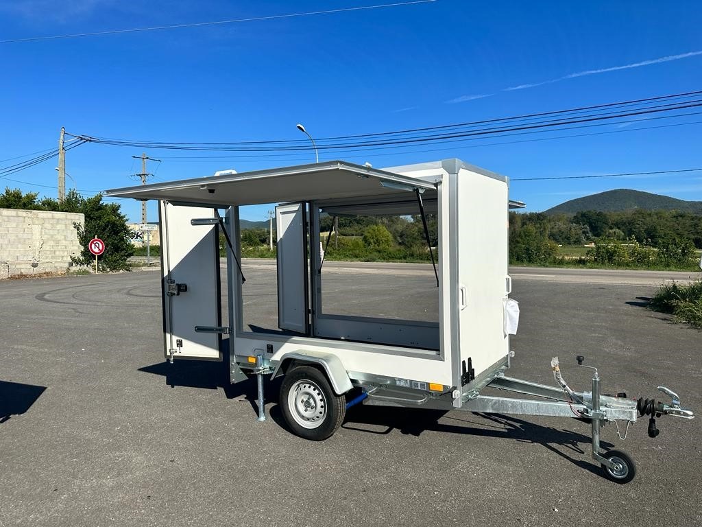 Remorque Fourgon Marché F7520-DBD-150 – Essieu 750 kg avec frein