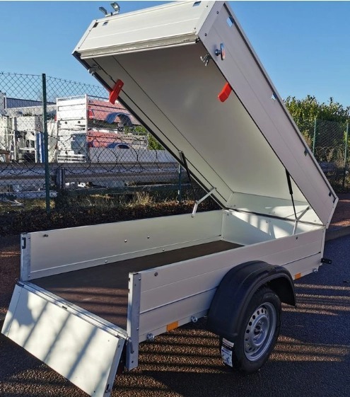 Remorque Bagagère avec capot Charge utile 594 kg Sans Permis E – Image 3