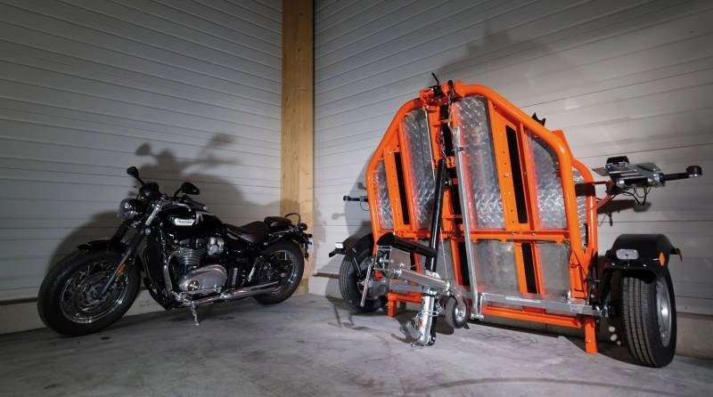 Remorque Porte Moto pliable modèle Duo PTAC 750 kg